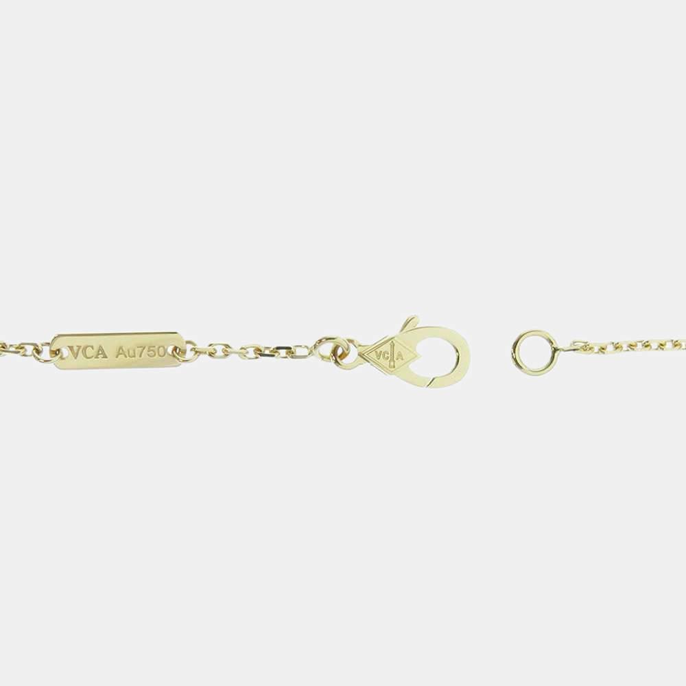 商品[二手商品] Van Cleef & Arpels|Van Cleef & Arpels Vintage Alhambra 18K Yellow Gold Carnelian Necklace,价格¥20345,第6张图片详细描述