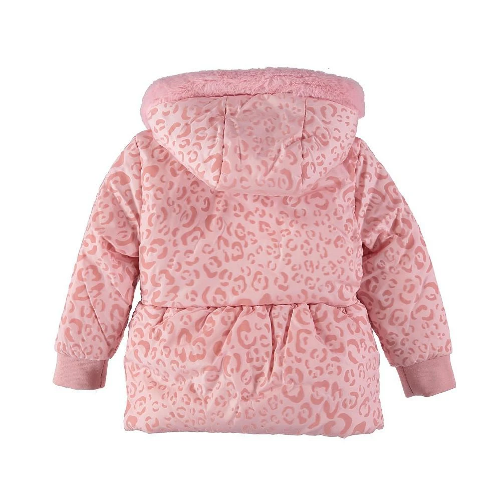 商品S Rothschild & CO|S. Rothschild Little Girls Flocked Parka with Mittens Jacket,价格¥179,第2张图片详细描述