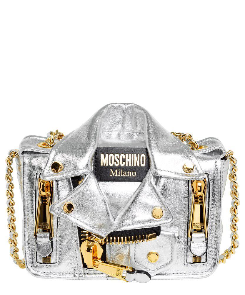 商品Moschino|Moschino Chain-Linked Biker Crossbody Bag,价格¥6641,第1张图片