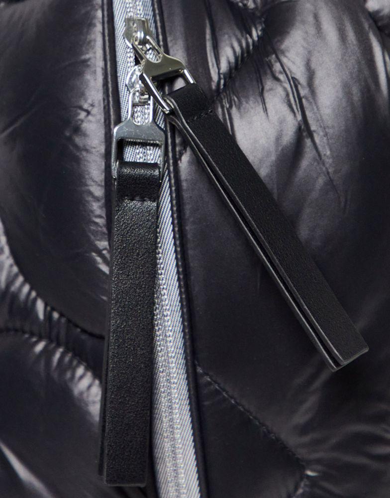 Topshop Nina puffer backpack in black商品第2张图片规格展示