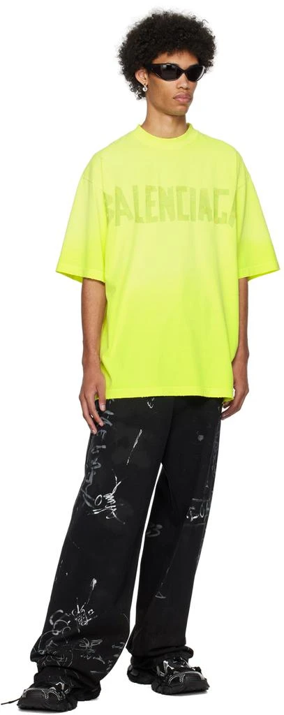 商品Balenciaga|Yellow Tape Type T-Shirt,价格¥6439,第4张图片详细描述