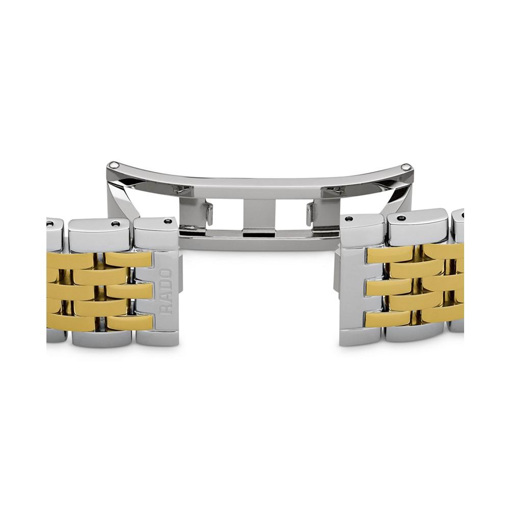 Women's Swiss Florence Classic Diamond Accent Two Tone Stainless Steel Bracelet Watch 38mm商品第4张图片规格展示