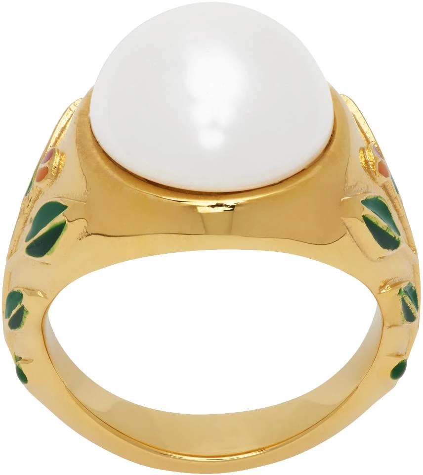 商品Casablanca|Gold Pearl Ring,价格¥424,第1张图片