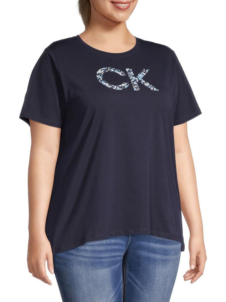商品Calvin Klein|Plus Logo T-Shirt,价格¥111-¥148,第1张图片