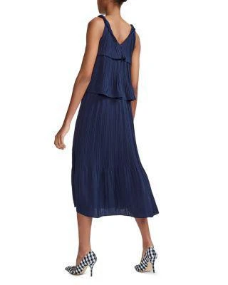 商品Maje|Rockanil Tiered Midi Dress,价格¥1539,第2张图片详细描述