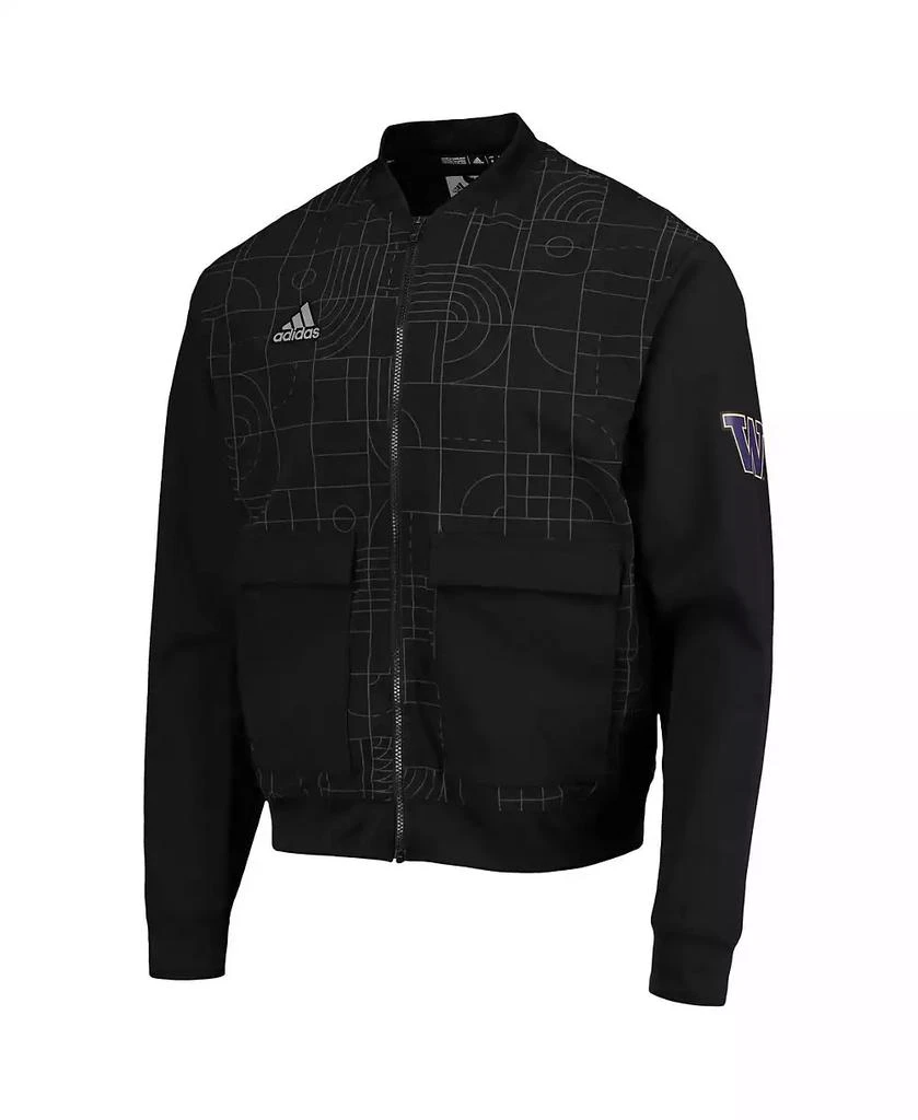 商品Adidas|Men's Black Washington Huskies Playoff Pack Full-Zip Jacket,价格¥680,第2张图片详细描述