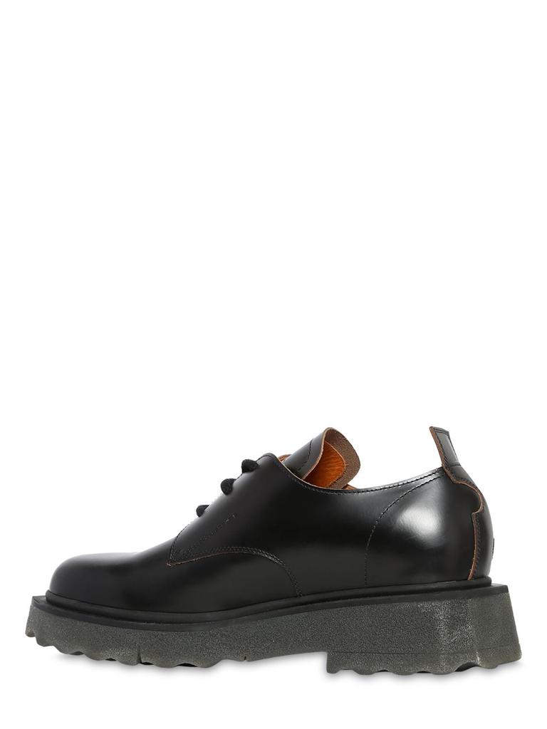 Sponge Sole Leather Derby Lace-up Shoes商品第3张图片规格展示