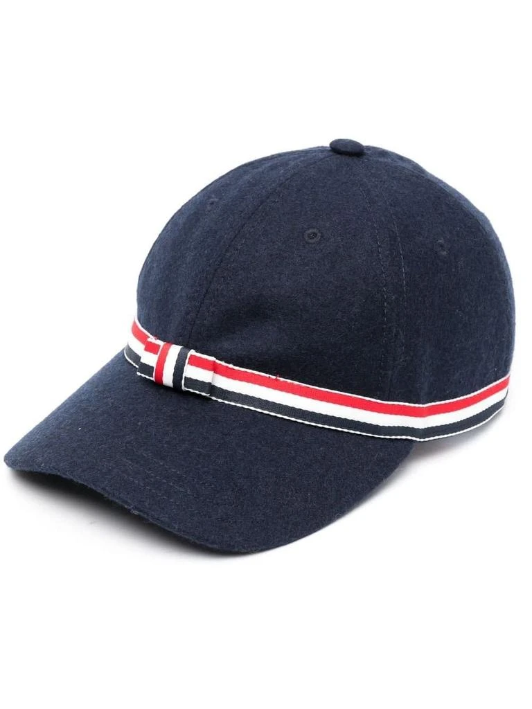商品Thom Browne|Thom Browne Gg Bow Baseball Cap In Wool Flannel,价格¥4308,第1张图片