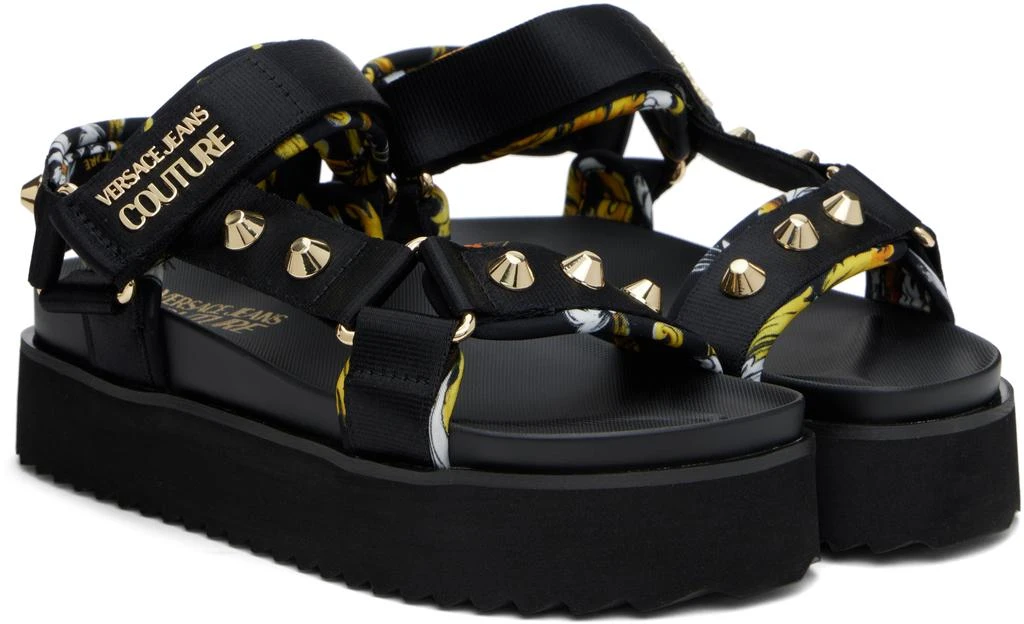商品Versace|Black Beach Sandals,价格¥1840,第4张图片详细描述