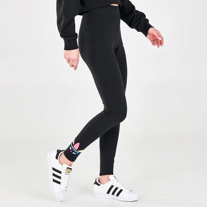 商品Adidas|Women's adidas Originals Adicolor Shattered Trefoil Tights,价格¥112,第2张图片详细描述