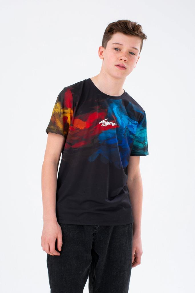 商品HYPE BOYS|HYPE BOYS BLACK CHEST HIT PAINT T-SHIRT,价格¥161,第1张图片