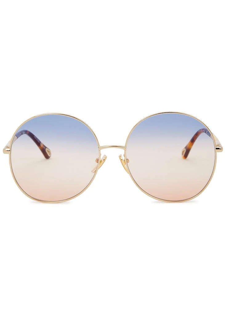 商品Chloé|Ulys gold-tone round-frame sunglasses,价格¥1323,第2张图片详细描述