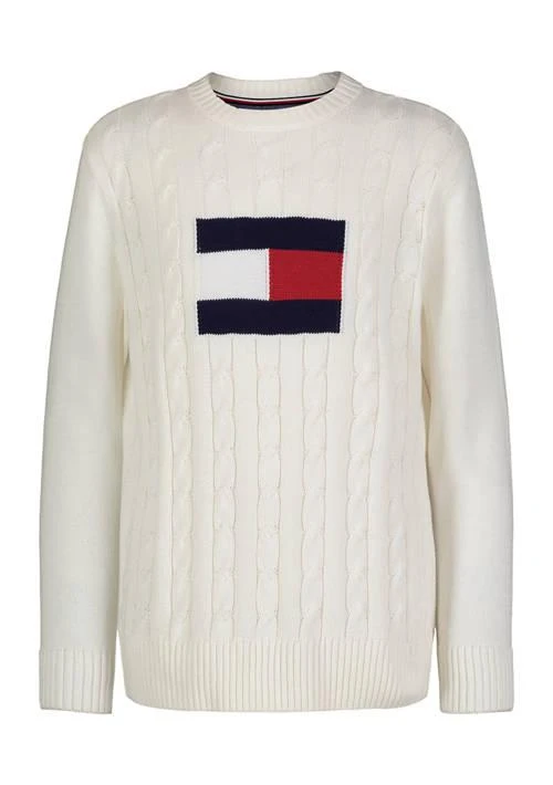 商品Tommy Hilfiger|Boys 8-20 Flag Crew Neck Sweater,价格¥200,第1张图片详细描述