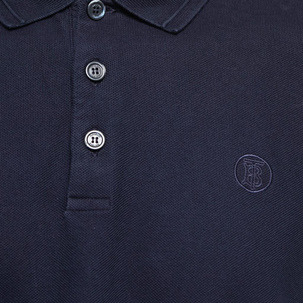 Burberry Navy Blue Cotton Pique Short Sleeve Polo T-Shirt XXL商品第5张图片规格展示