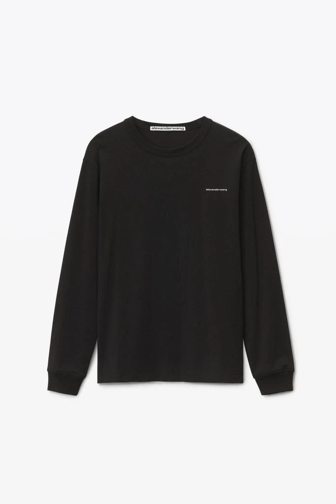 商品Alexander Wang|LONG SLEEVE TEE IN HIGH TWIST JERSEY,价格¥1316,第2张图片详细描述