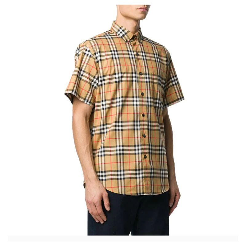 商品Burberry|Burberry 巴宝莉 男士格纹短袖衬衫 8022265,价格¥4253,第12张图片详细描述