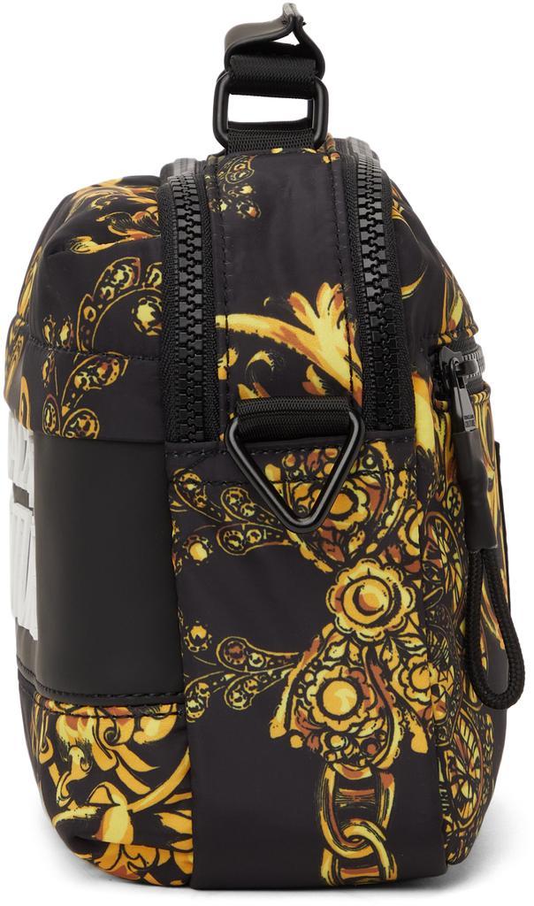 商品Versace|Black & Gold Logo Messenger Bag,价格¥1571,第5张图片详细描述