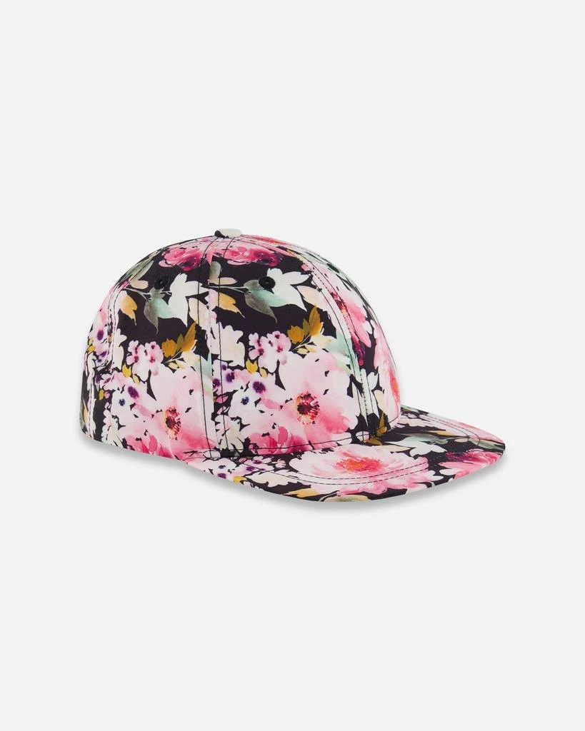 商品Deux par Deux|Cap Black Printed Big Flowers,价格¥286,第1张图片