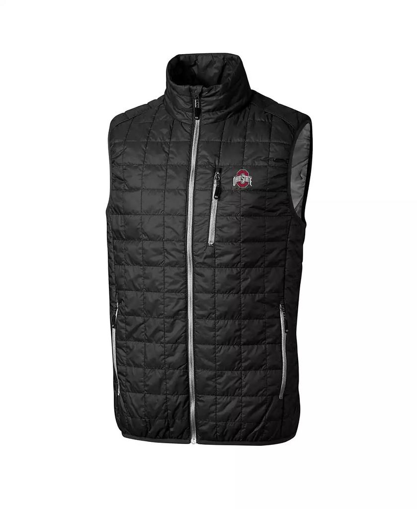 Gilet imbottito con zip intera da uomo nero dei Detroit Lions, modello Rainier PrimaLoft Eco Insulated. image 2