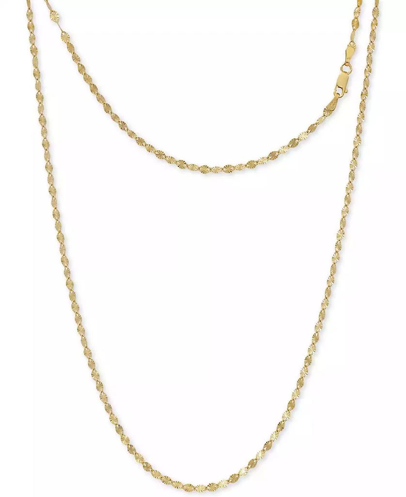 商品Giani Bernini|Giani Bernini Disco Link 18" Chain Necklace in 24k Gold-Plated Sterling Silver, Created for Macy's,价格¥344,第1张图片