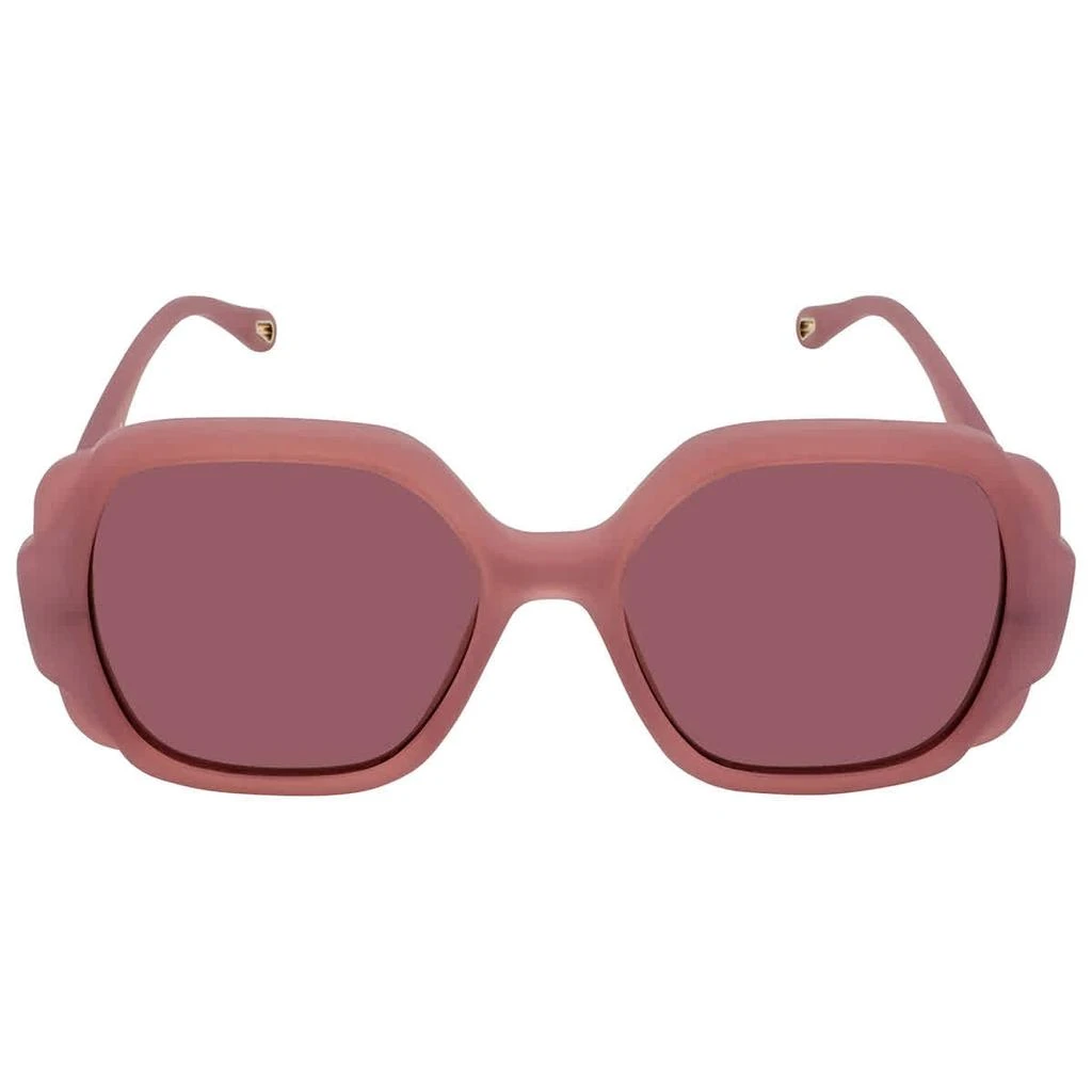 商品Chloé|Pink Square Ladies Sunglasses CH0121S 003 55,价格¥967,第1张图片