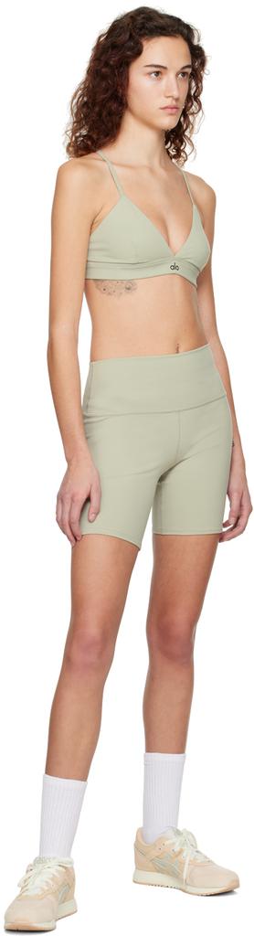Green High-Waist Biker Shorts商品第4张图片规格展示