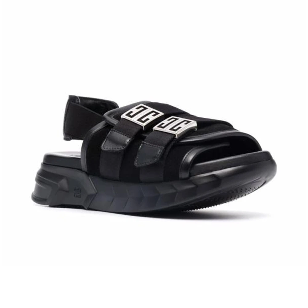 GIVENCHY 女士黑色平底凉鞋 BE305SE14B-001 商品