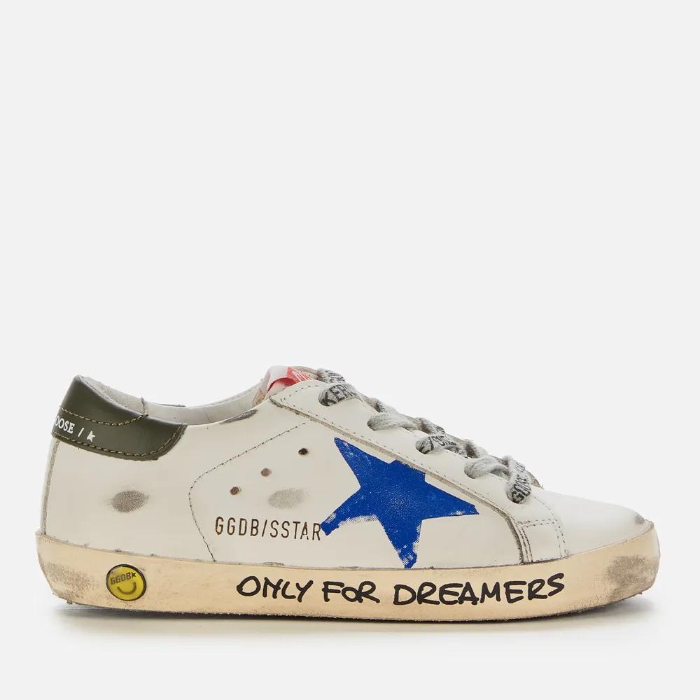 商品Golden Goose|Golden Goose Kids' Leather Upper And Heel Print Star Signature Foxing Trainers,价格¥2049,第1张图片