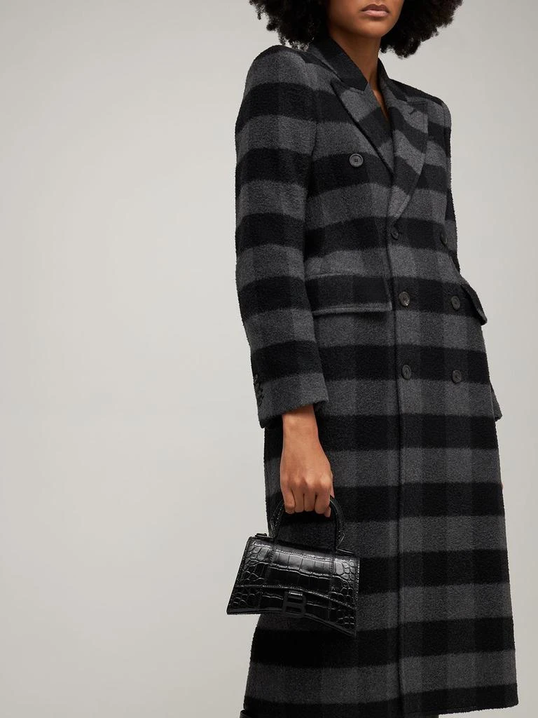 商品Balenciaga|Xs Hourglass Croc Embossed Leather Bag,价格¥21303,第2张图片详细描述