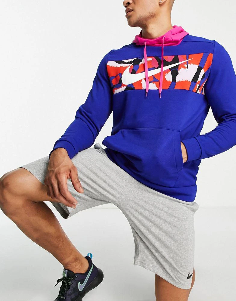商品NIKE|Nike Training Sport Clash Dri-FIT hoodie in royal blue,价格¥281,第1张图片