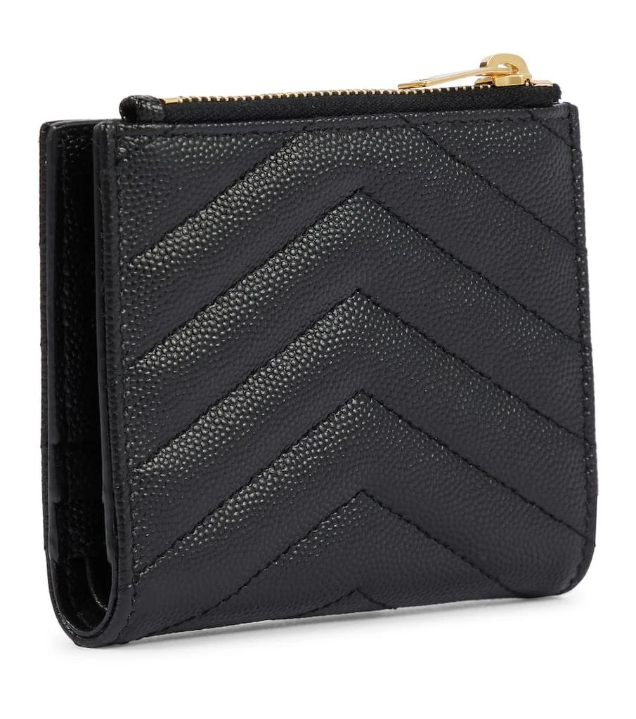 商品Yves Saint Laurent|Monogram zipped leather wallet,价格¥3743,第3张图片详细描述