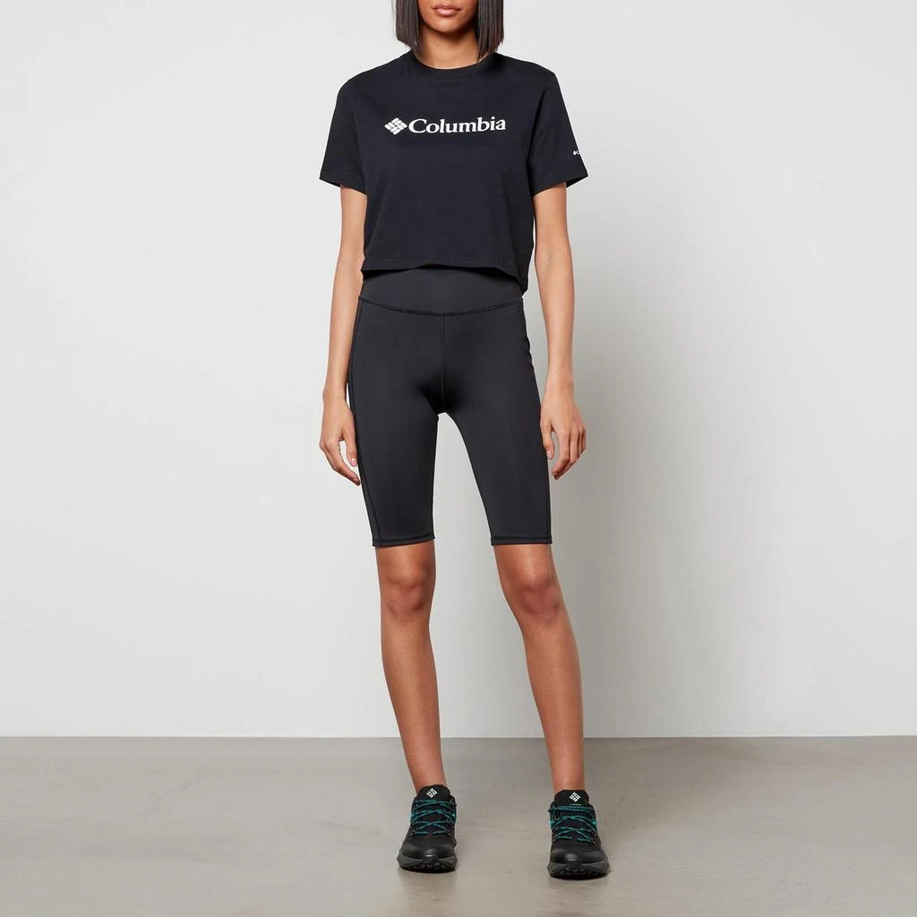 商品Columbia|Columbia Women's North Cascades Cropped T-Shirt - Black,价格¥98,第3张图片详细描述