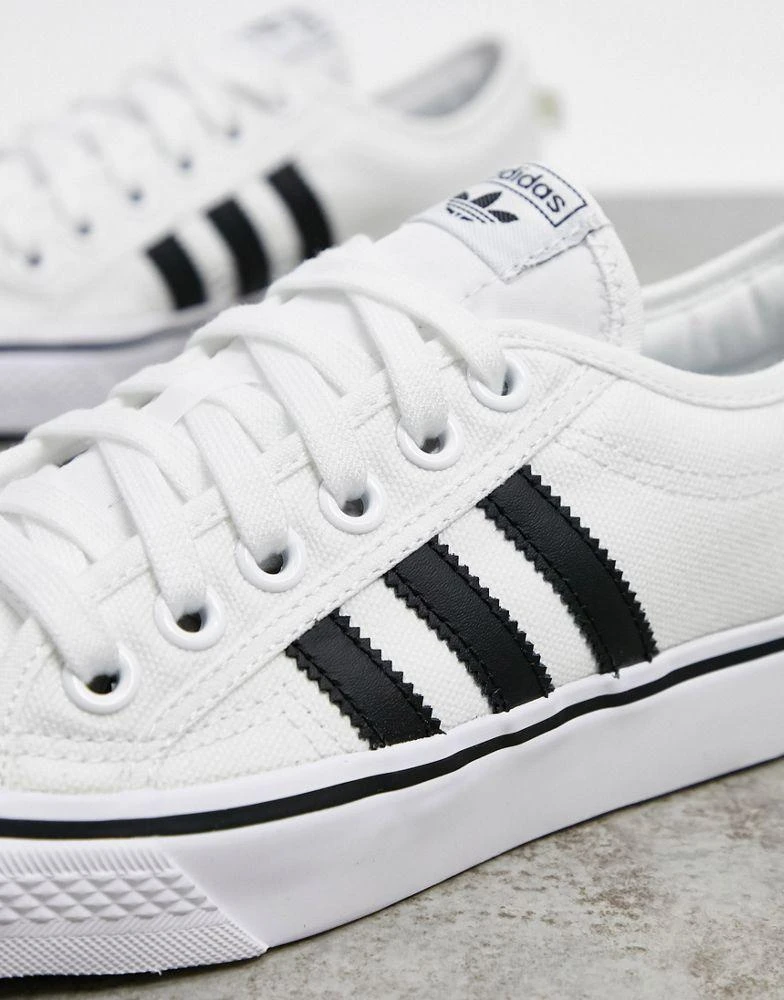 商品Adidas|adidas Originals Nizza trainers in white and black,价格¥348,第2张图片详细描述