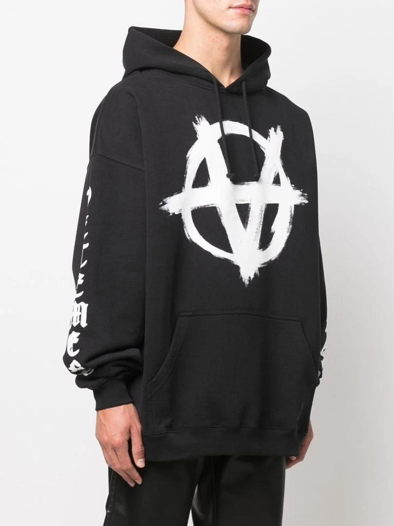 商品Vetements|Double anarchy logo hoodie,价格¥3001,第5张图片详细描述