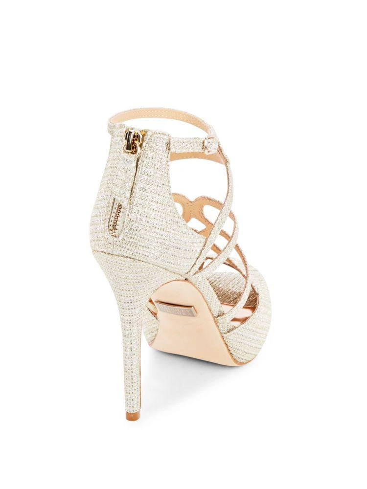 商品Badgley Mischka|Dew Caged Ankle-Strap Pumps,价格¥671,第2张图片详细描述