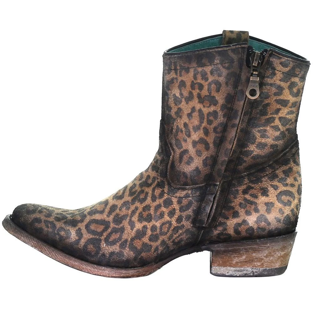 商品Corral Boots|Cheetah Round Toe Cowboy Booties,价格¥1487,第3张图片详细描述