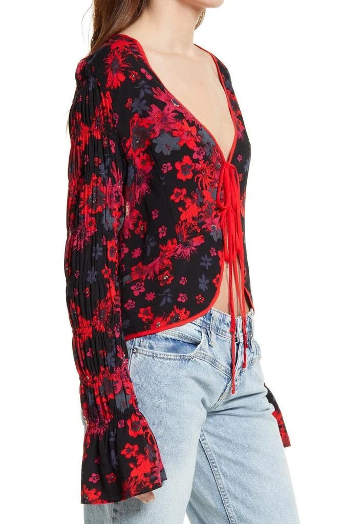 商品Free People|Venice Floral Tie Front Top,价格¥331,第3张图片详细描述