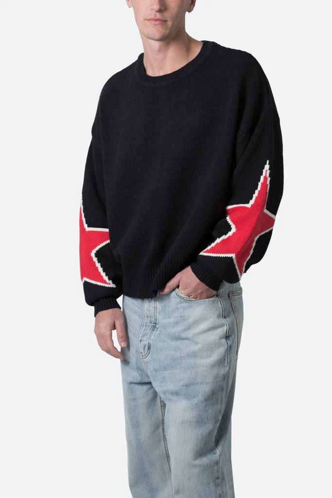 商品MNML|Star Sweater - Black,价格¥256,第2张图片详细描述