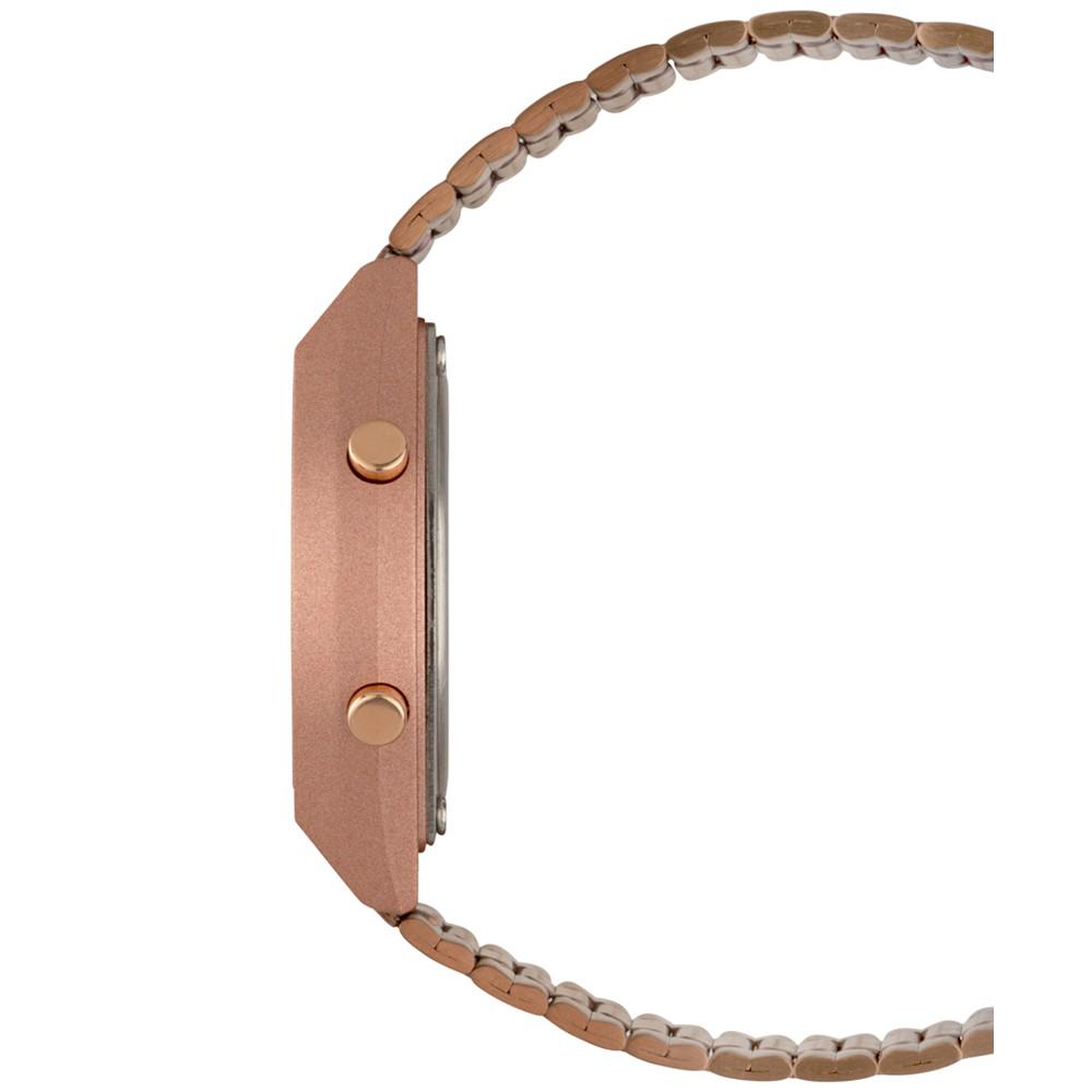 Men's Digital Vintage Rose Gold-Tone Stainless Steel Bracelet Watch 39x39mm B640WC-5AMV商品第2张图片规格展示