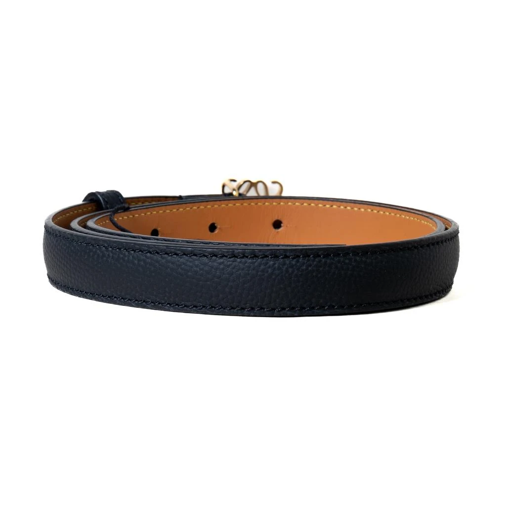 商品Loewe|Loewe Anagram Smooth Calfskin Brass Belt Black,价格¥4259,第2张图片详细描述