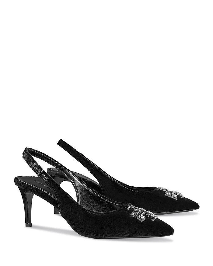 商品Tory Burch|Women's Eleanor Pave Pointed Toe Slingback Pumps,价格¥1476,第1张图片