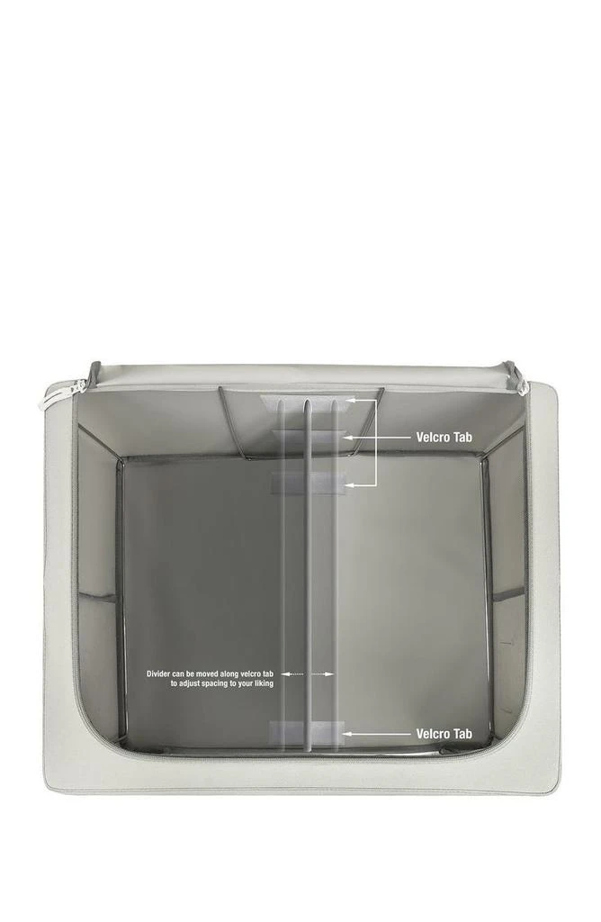 商品SORBUS|Storage Bin Set with Divided Interior - Clear,价格¥261,第5张图片详细描述