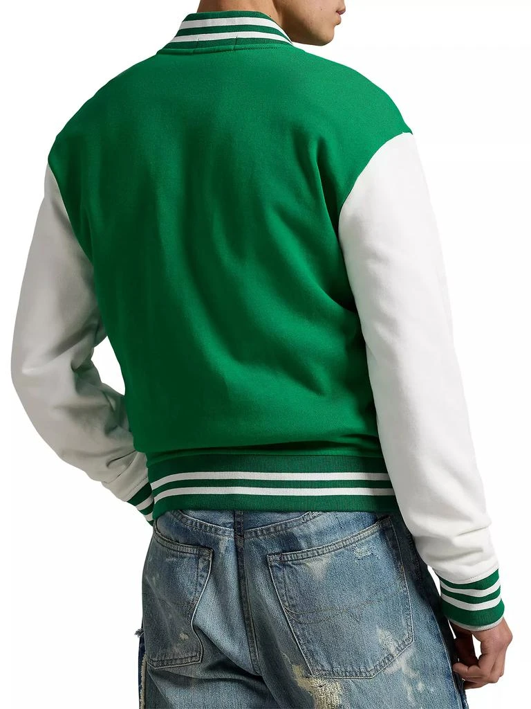 商品Ralph Lauren|Fleece Graphic Baseball Jacket,价格¥1189,第4张图片详细描述