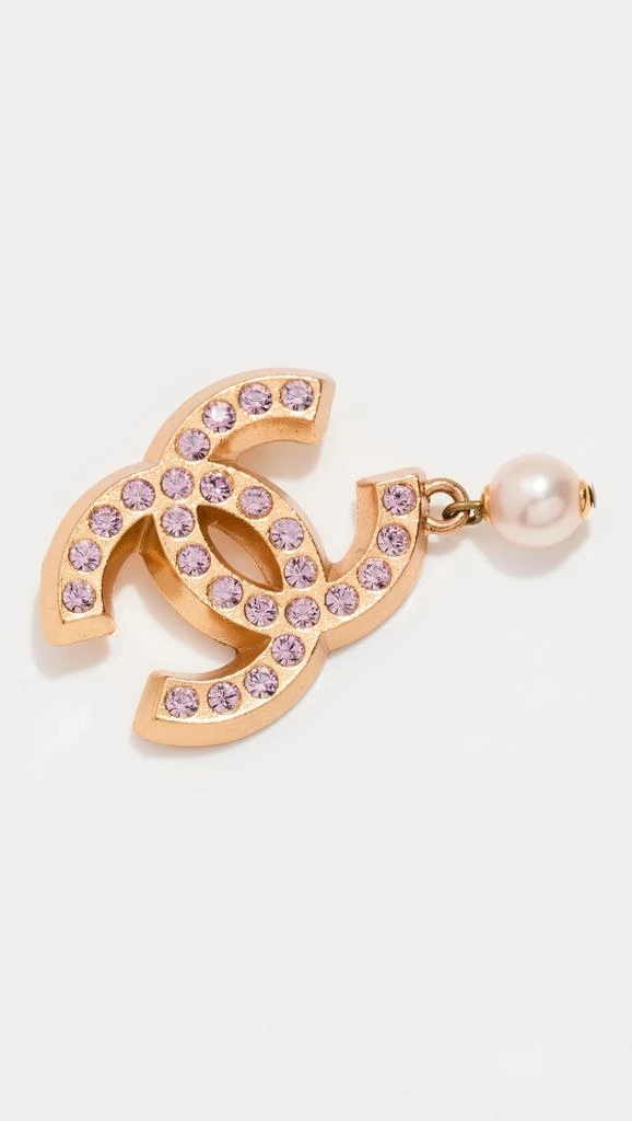商品[二手商品] Shopbop Archive|Shopbop Archive Chanel Crystal And Pearl Cc Brooch,价格¥9977,第2张图片详细描述