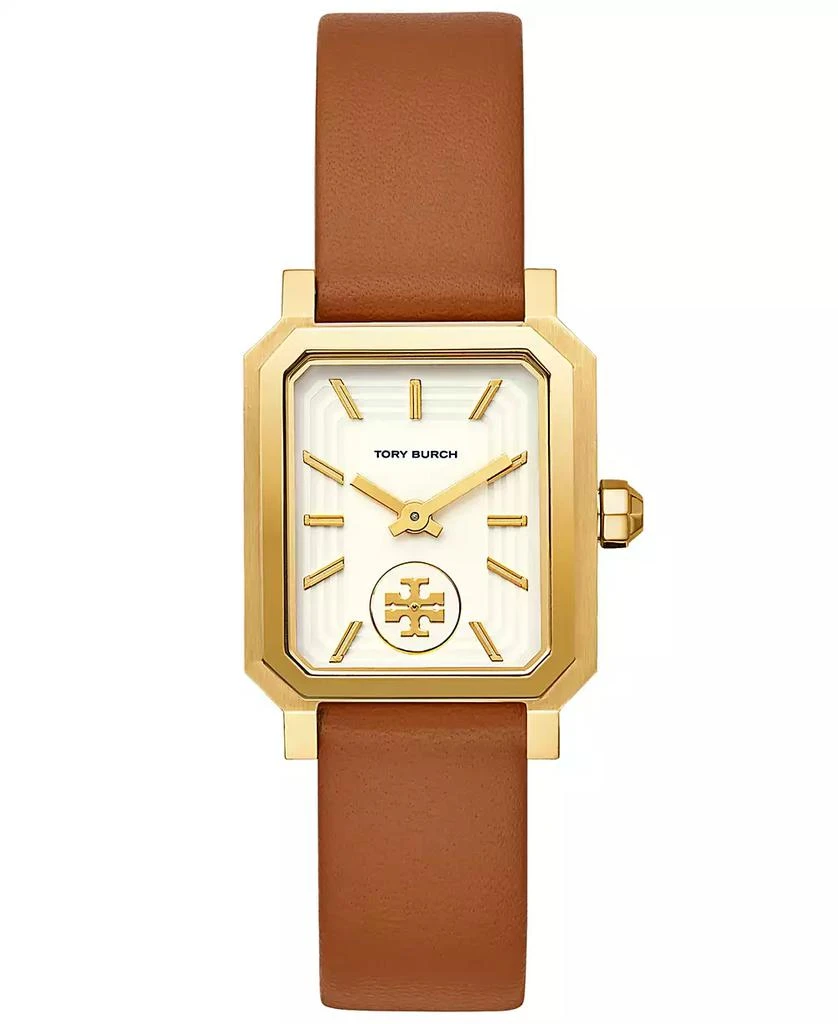 商品Tory Burch|Women's Robinson Luggage Leather Roller Bar Strap Watch 27x29mm,价格¥1893,第1张图片