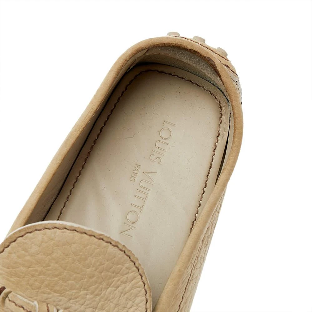 Louis Vuitton Light Yellow Leather Bow Slip On Loafers Size 42.5 商品