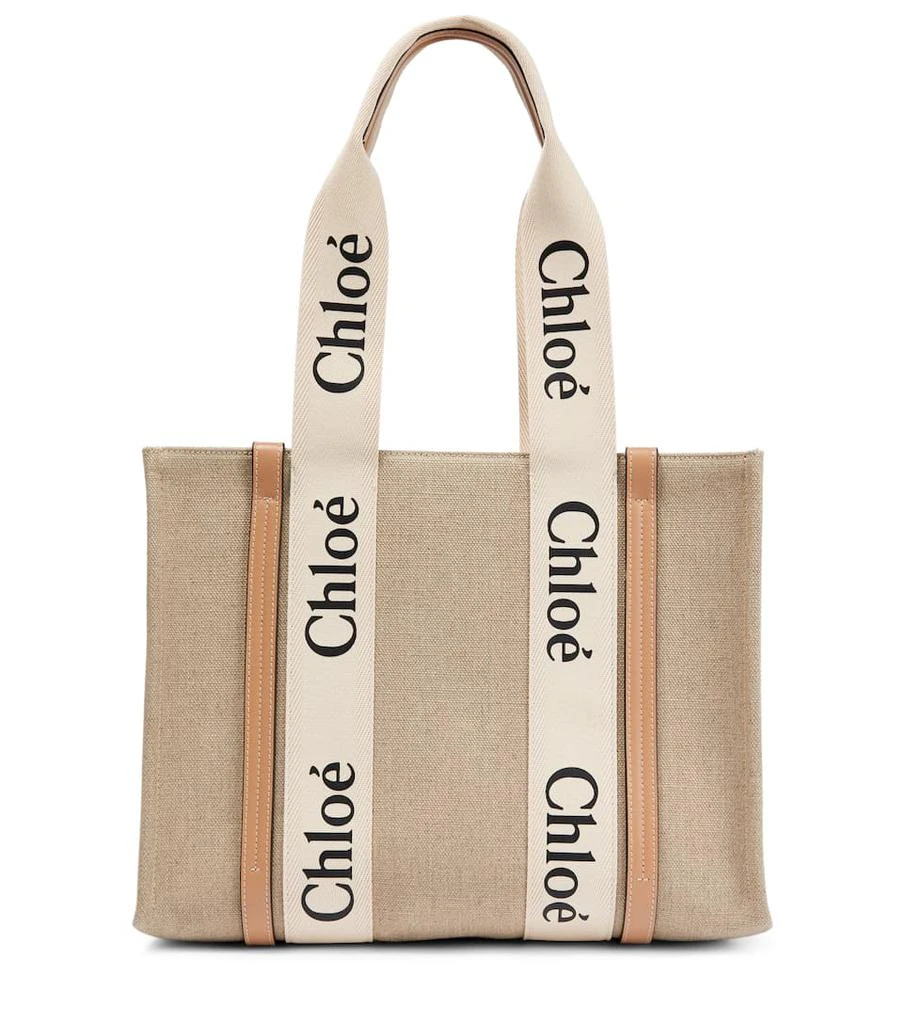 商品Chloé|Woody M号帆布托特包,价格¥8528,第1张图片