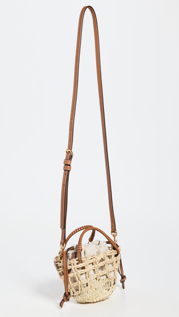 商品Tory Burch|Tory Burch Ella Open Weave Mini Basket Tote,价格¥2957,第6张图片详细描述