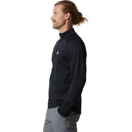 商品Mountain Hardwear|Polartec Power Grid Half-Zip Jacket - Men's,价格¥636,第3张图片详细描述