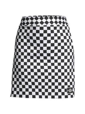 Checkered Straight Skirt商品第3张图片规格展示